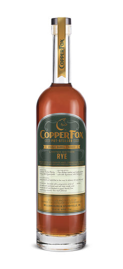 The Copper Fox Distillery Cognac Barrel Finished Rye Whisky
