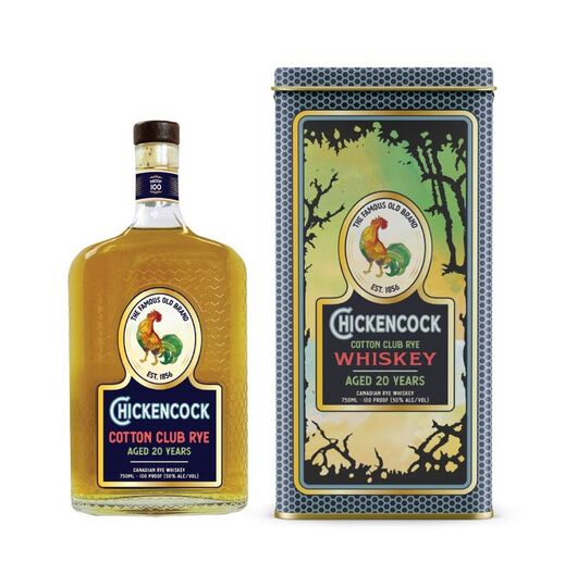 Chicken Cock 20 Year Old Cotton Club Rye Canadian Whiskey