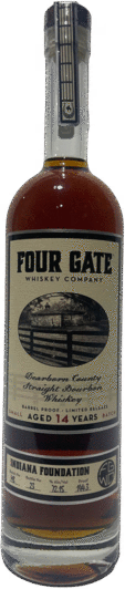 Four Gate Whiskey Company Indiana Foundation 14 Year Old Kentucky Straight Bourbon Whiskey